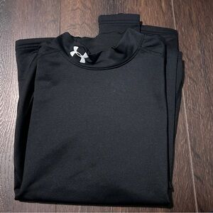 Under Armour Boy’s Long Sleeve Black ColdGear Shirt